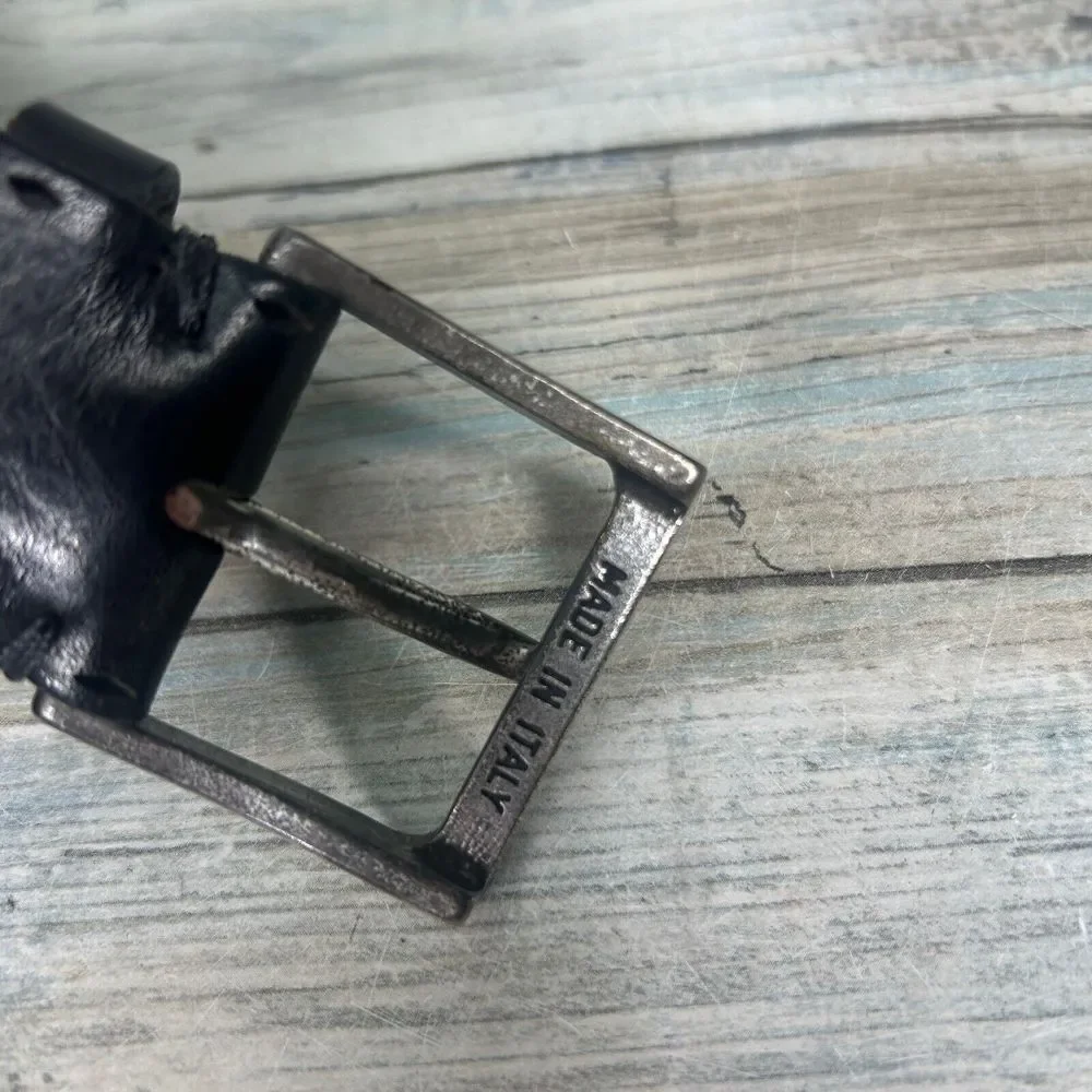 Martin Dingman Leather‎ Belt 34 Bridle Leather Mens Black Western Workwear